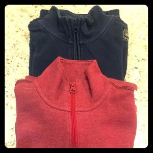 2 Gap half-zip boys sweatshirts